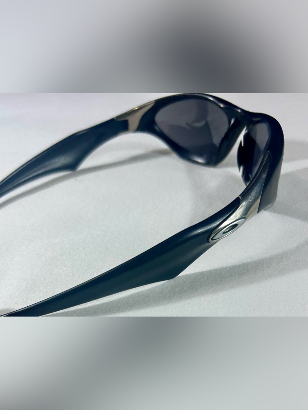 Vintage Oakley Scar Sunglasses Black Chrome Hinge Y2K Archive Rare 2001